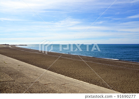 [Shimoniikawa-gun, Toyama Prefecture] Hisui Coast 100 selections of beaches in Japan Miyazaki / Sakai Coast 91690277