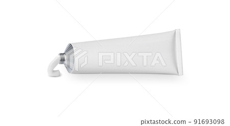 white tube with ointment isolated on a white background white tube with ointment isolated on a white background 91693098