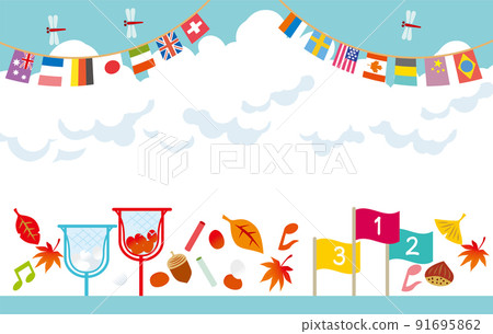 運動會球賽跑背景圖 運動會球賽跑背景圖 91695862