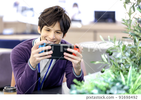 Men playing games Men playing games 91698492