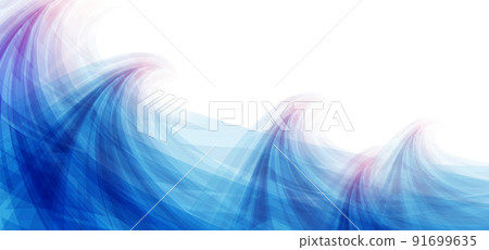 Abstract blue wave on white background vector illustration Abstract blue wave on white background vector illustration 91699635