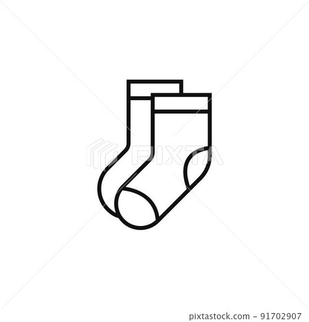 Sock icon logo design illustration template Sock icon logo design illustration template 91702907