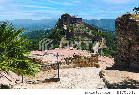 Picturesque view to spanish Xativa Castle. Spain Picturesque view to spanish Xativa Castle. Spain 91703513