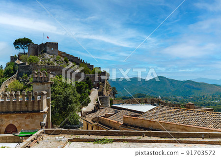 Picturesque view to spanish Xativa Castle. Spain Picturesque view to spanish Xativa Castle. Spain 91703572