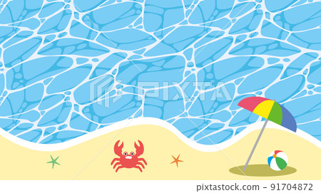 海海灘水池波浪夏天背景例證 海海灘水池波浪夏天背景例證 91704872
