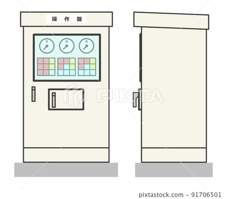 Illustration of an operation panel for operating machinery and equipment 91706501