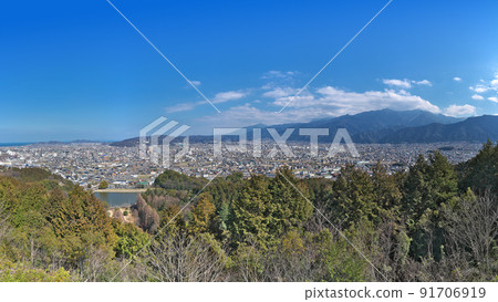 [Overlooking Niihama City from Takinomiya Park No. 2 Observatory] (High resolution version) Kaneko, Niihama City, Ehime Prefecture 91706919