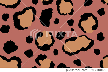 Abstract modern leopard seamless pattern. Animals trendy background. Color decorative vector stock illustration for print, card, postcard, fabric, textile. Modern ornament of stylized skin 91710063