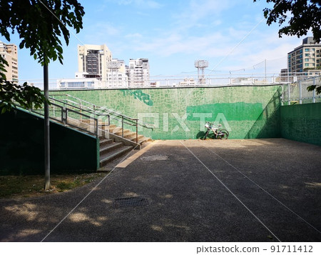 Side road of a playground in Taiwan Side road of a playground in Taiwan 91711412