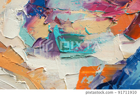 acrylic, paint, abstract. Closeup of the painting. Colorful abstract painting background. Highly-textured oil paint. acrylic, paint, abstract. Closeup of the painting. Colorful abstract painting background. Highly-textured oil paint. 91711910