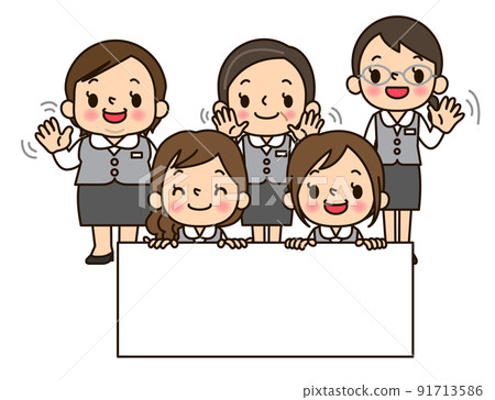 5個有標誌的文員 91713586