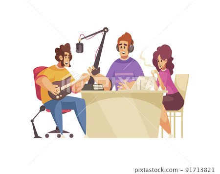 Music Radio Show Composition 91713821