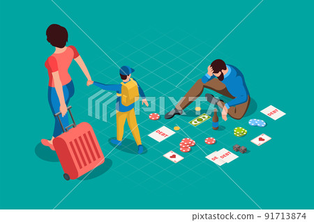 Casino Isometric Background 91713874
