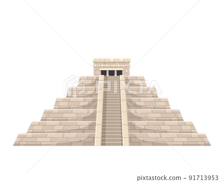 Mayan Pyramid Icon 91713953
