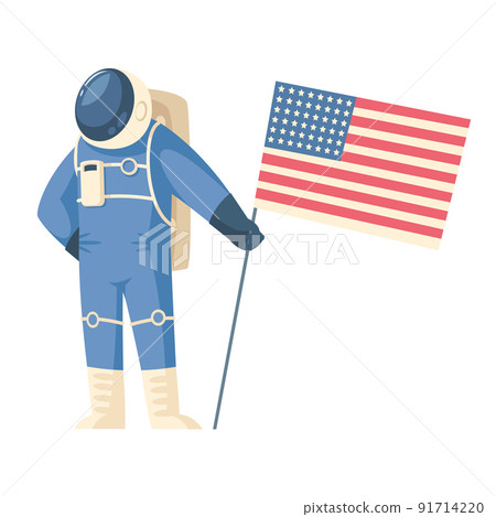American Astronaut Mars Composition 91714220
