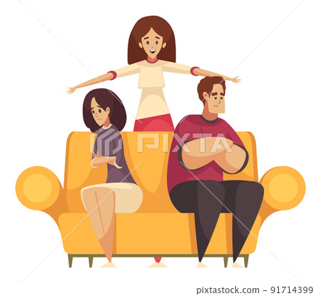 Psychologist Cartoon Illustration 91714399
