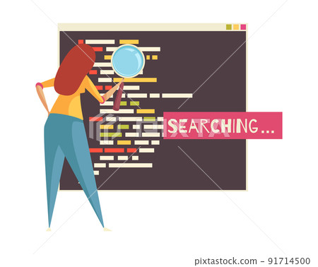 Programmer Flat Illustration Programmer Flat Illustration 91714500