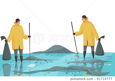 Garbage Collectors Pollution Composition 91714777