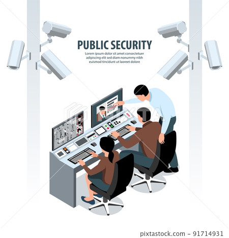 Public Security CCTV Background 91714931