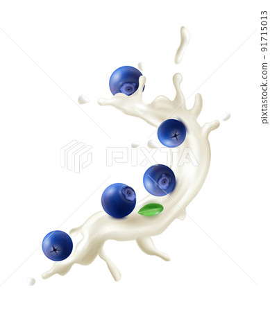Blueberry Milk Yoghurt Composition Blueberry Milk Yoghurt Composition 91715013