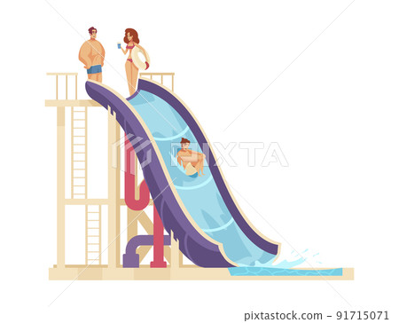 Aquapark Water Slide Composition Aquapark Water Slide Composition 91715071
