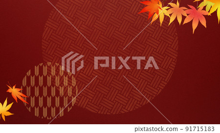 Japanese autumn background Japanese autumn background 91715183