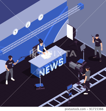 TV Show Isometric Background 91715366