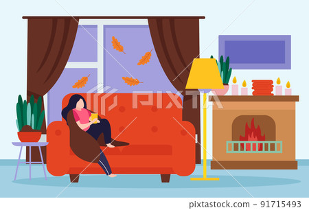 Cozy Fall Background 91715493