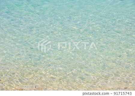 Emerald green sea surface Emerald green sea surface 91715743
