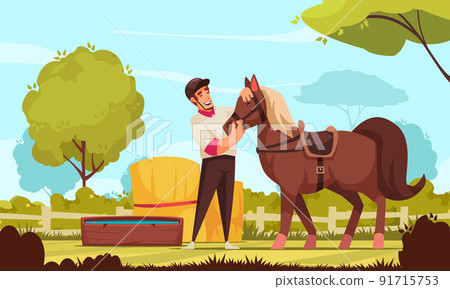 Horse Riding Background Design 91715753
