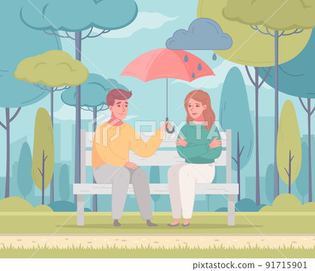 Park Empathy Cartoon Composition 91715901