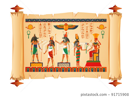 Egypt Ancient Papyrus Scroll Egypt Ancient Papyrus Scroll 91715908