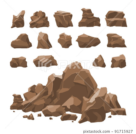 Rocks Set Realistic 91715927