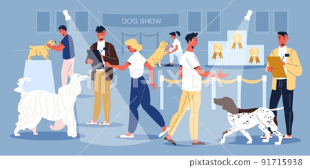 Dog Show Illustration Dog Show Illustration 91715938