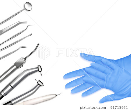 Dental Equipment Realistic Composition 91715951