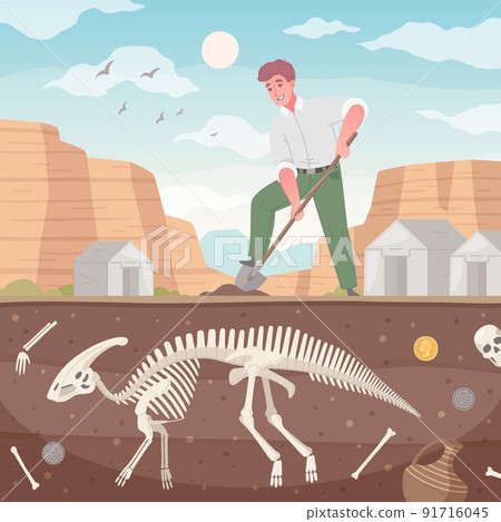 Digging Dinosaur Archaeology Composition Digging Dinosaur Archaeology Composition 91716045