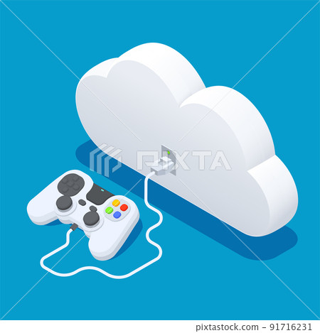 Cloud Gaming Service Concept 91716231