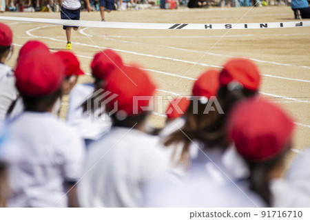 Athletic meet foot race goal tape 91716710