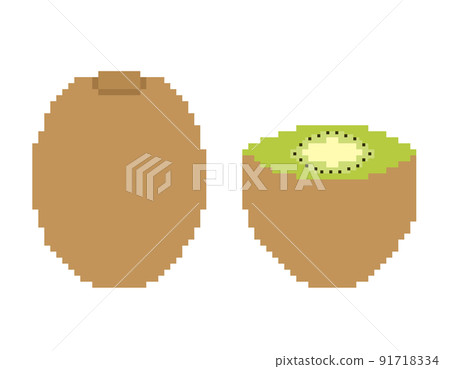 Pixel art kiwi 91718334
