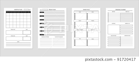 Planner Forms Sticker Set 91720417