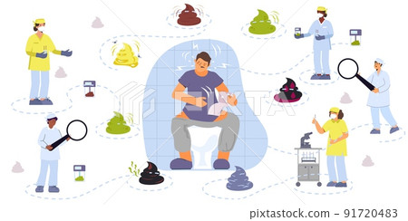 Poop Flat Flowchart Composition Poop Flat Flowchart Composition 91720483