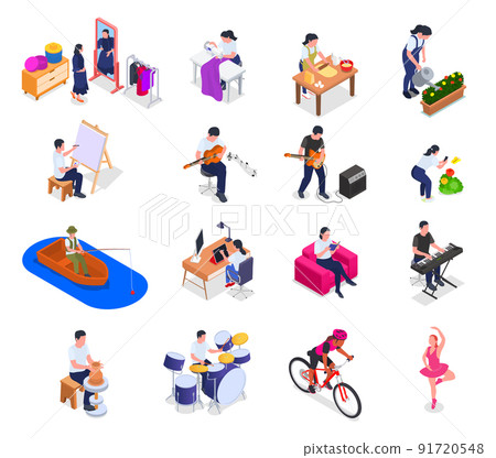 Hobbies Isometric Set 91720548