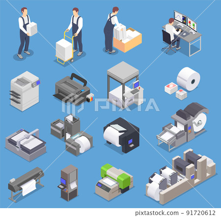 Printing House Icons Collection Printing House Icons Collection 91720612