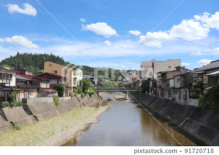 Miyagawa where Miyagawa Morning Market is held in Hida Takayama Miyagawa where Miyagawa Morning Market is held in Hida Takayama 91720718