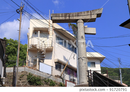 Sanno Shrine Torii Torii的一個支柱 91720791