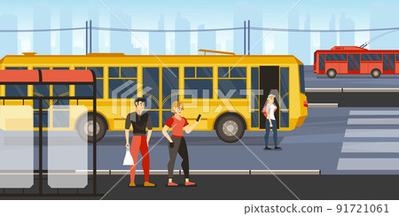 Public Transport People Composition Public Transport People Composition 91721061