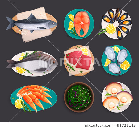 Sea Food Dishes Set Sea Food Dishes Set 91721112