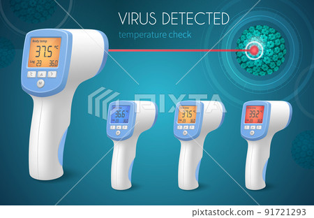 Virus Detected Realistic Background Virus Detected Realistic Background 91721293