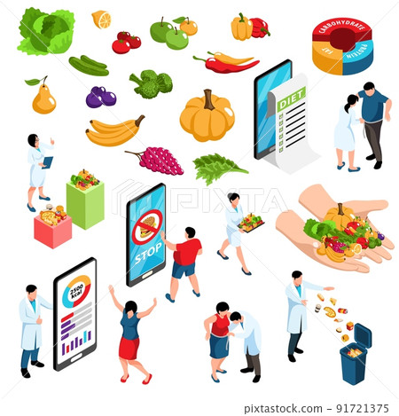Nutritionist Isometric Set Nutritionist Isometric Set 91721375