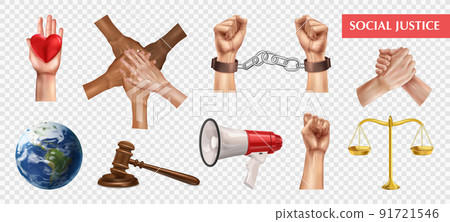 Social Justice Transparent Set 91721546